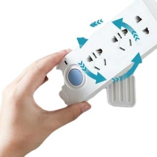 【Ainmax 艾買氏】桌上擺飾 長線排插固定器(買就送插座安全護蓋8入)
