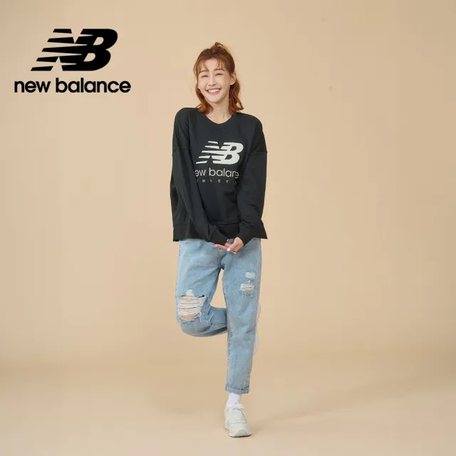 【NEW BALANCE】NB 衛衣上衣_女裝_黑色_AWT21500BK(亞版 版型正常)