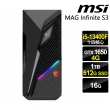 【MSI 微星】i5 GTX1650 十核電腦(Infinite S3/i5-13400F/16G/1TB HDD+512G SSD/GTX1650-4G/W11P)