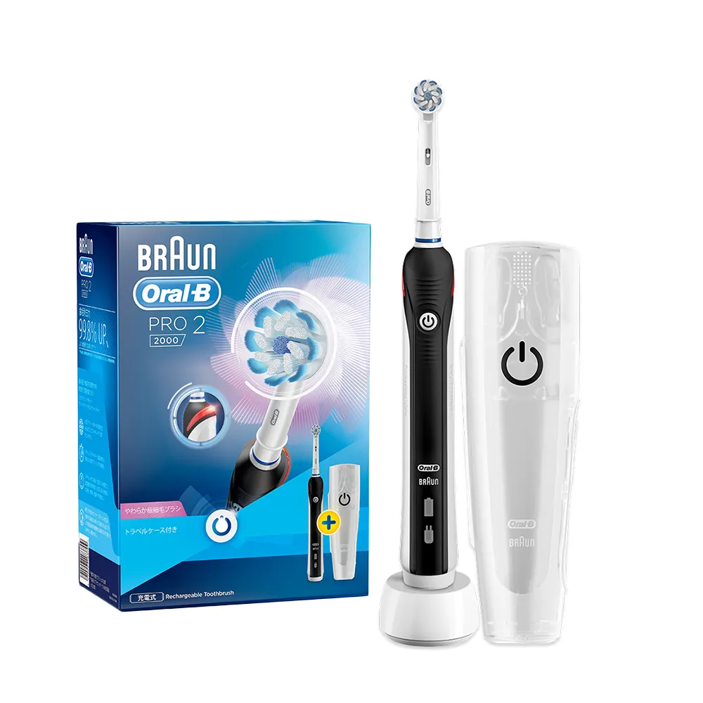 【德國百靈Oral-B-】敏感護齦3D電動牙刷PRO2000(三色可選)