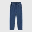 【GAP】女童裝 Logo鬆緊錐形牛仔褲-深藍色(891979)