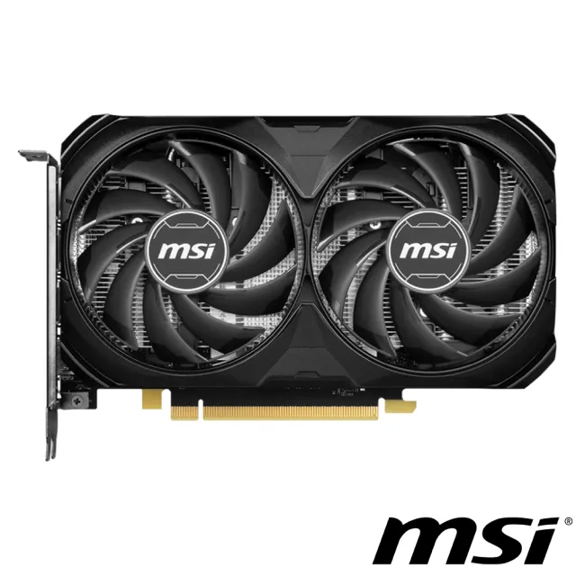 【MSI 微星】GeForce RTX 4060 Ti VENTUS 2X BLACK 16G OC 顯示卡