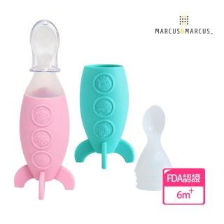 【MARCUS&MARCUS】直立式擠壓矽膠餵食器(寶寶餵食必備育兒良品)