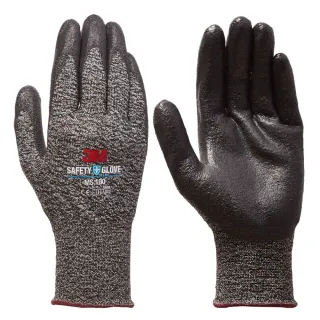【3M】耐用型/多用途DIY手套-MS100/灰L/5雙入(防滑耐磨)