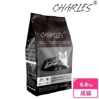 【CHARLES】查爾斯低敏貓糧 6.8kg 活力成貓 能量貓 鮭魚+雙鮮凍乾(成貓 老貓 熟齡貓 貓飼料 寵物飼料)