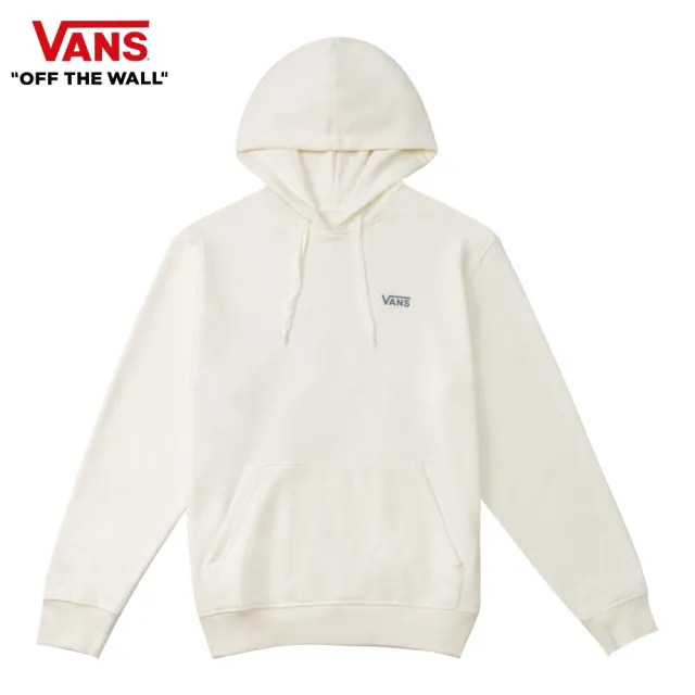 【VANS 官方旗艦】Butterfly 女款米白色長袖連帽大學T