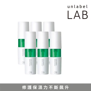 【unlabelLAB安博士】超級補水修護組-超快炸水肌活神經醯胺美容液50ml*6