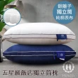 【Hilton 希爾頓】五星級純棉滾邊立體銀離子抑菌獨立筒枕/二色任選(枕頭/透氣枕)