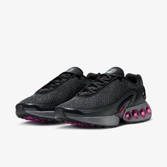 NIKE 耐吉 休閒鞋 Wmns Air Max Dn All Night 女鞋 黑 桃紅 氣墊 厚底 增高 運動鞋(FJ3145-005)