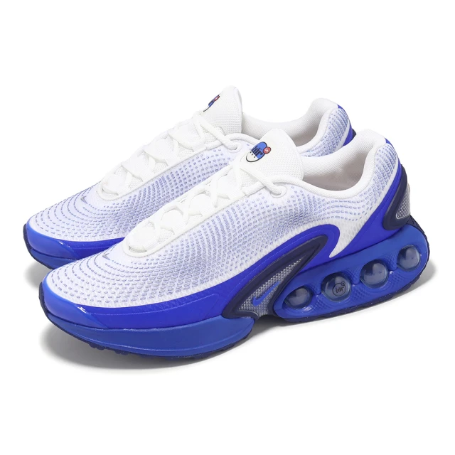 NIKE 耐吉NIKE 耐吉 休閒鞋 Air Max Dn 男鞋 白 藍 氣墊 厚底 增高 運動鞋(DV3337-102)