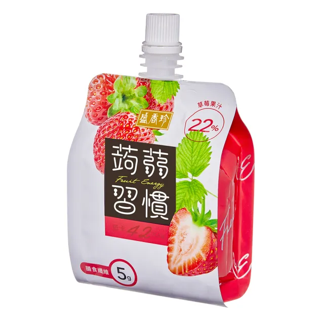 【盛香珍】蒟蒻習慣180gX6包入(葡萄/蜜柑/白桃/草莓-4種口味)