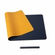 【EZlife】雙面拼色防水皮革滑鼠墊餐桌墊