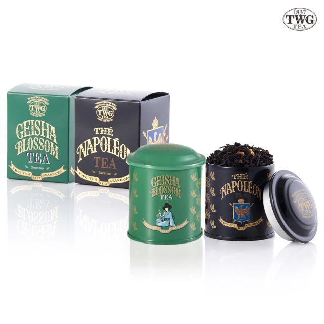 TWG Tea 迷你茶罐雙入組 摩洛哥薄荷綠茶 20g/罐+拿破崙探險茶20g/罐