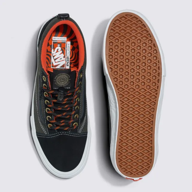 【VANS 官方旗艦】Spitfire Wheels Skate Old Skool 男女款軍綠色專業滑板鞋/休閒鞋