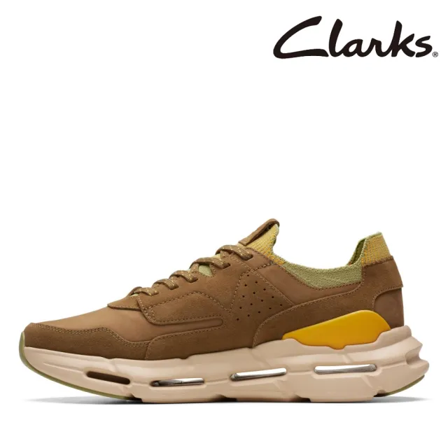 【Clarks】男鞋 NXE Lo蜂巢狀大底高回彈緩震休閒鞋(CLM73539C)