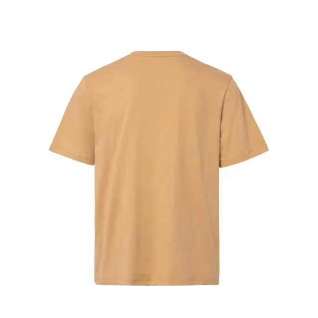 【Timberland】中性淺小麥色徽章圖案短袖T恤(A66AQEH3)