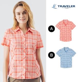 【TRAVELER 旅行者】24SS女款涼感吸排抗UV襯衫 241TR705(涼感/吸濕排汗/抗UV/襯衫)