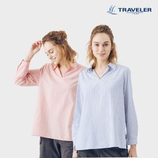 【TRAVELER 旅行者】24SS女款涼感吸排抗UV上衣 241TR717(涼感/消臭/吸濕排汗/抗UV/襯衫)
