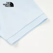 【The North Face 官方旗艦】北面男款藍色吸濕排汗防曬短袖POLO衫｜87W2O0R