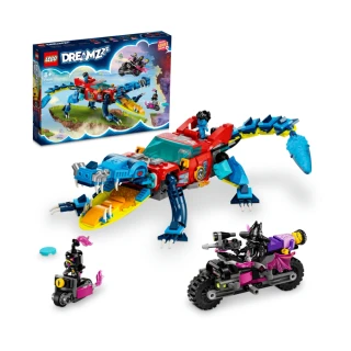 【LEGO 樂高】DREAMZzz 71458 鱷魚車(摩托車 追夢人的試煉 玩具車)