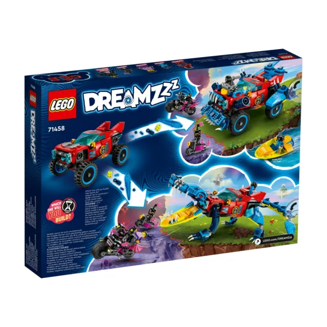 【LEGO 樂高】DREAMZzz 71458 鱷魚車(摩托車 追夢人的試煉 玩具車)