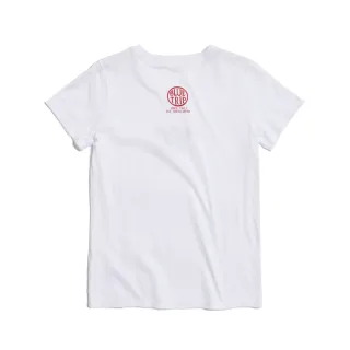 【EDWIN】女裝 TBT滑板熊短袖T恤(白色)