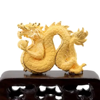 【生活金藝】黃金擺件 金龍報喜(金重足3.66錢)
