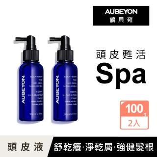 【AUBEYON 鶴貝雍】頭皮甦活淨化平衡露100g*2入(舒緩乾癢敏感泛紅、淨乾屑、強健髮根、控油保濕)