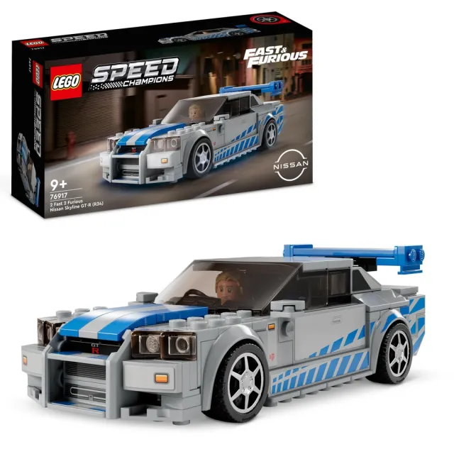 【LEGO 樂高】極速賽車系列 76917 2 Fast 2 Furious Nissan Skyline GT-R R34(玩命關頭 跑車)