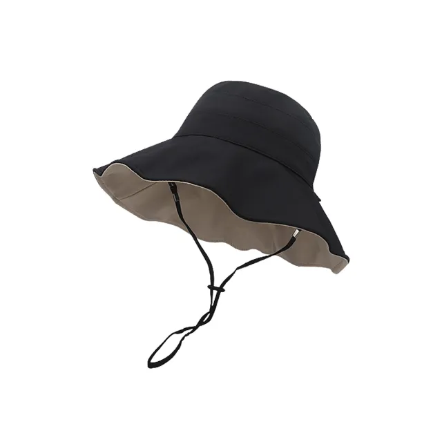 【kingkong】UPF50+冰絲防曬漁夫帽 雙面大帽簷防曬帽/遮陽帽