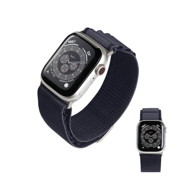 【General】Apple Watch 高山錶帶 蘋果手錶適用 42/44/45/49mm - 午夜藍(手錶 錶帶)