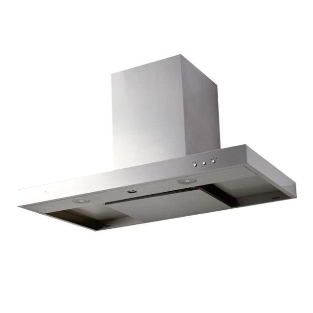 PRIMY PR-912HT 倒T式排氣扇，臺灣原廠製造，不鏽鋼材質耐用美觀，電子式按鍵操作簡易，提供3段風速調整（強12.7、中9.8、弱5.2 m³/min），噪音控制在48-69dB，機體尺寸W1195 x H480~910 x D500 mm，適用110V/60Hz電源，保固3年以上，BSMI許可R31948，標準不含安裝，適合現代廚房高效除油煙通風，提升居家空氣品質。