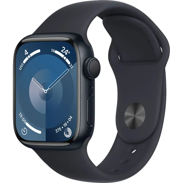 【Apple】S+ 級福利品 Apple Watch S9 GPS 41mm 鋁金屬錶殼搭配運動式錶帶(原廠保固中)