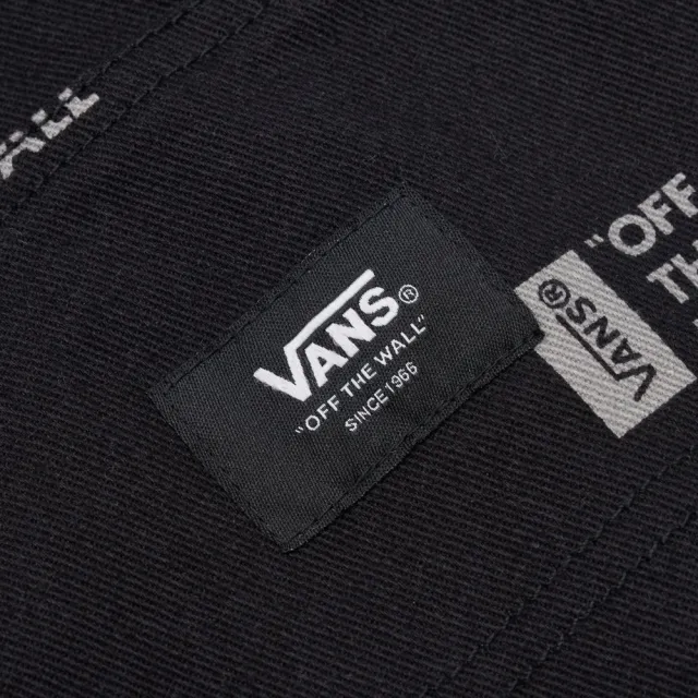 【VANS 官方旗艦】Workwear 男女款黑色Logo圖案工裝長褲