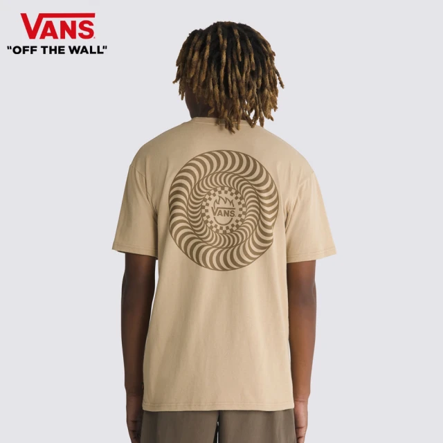 VANS 官方旗艦 Spitfire Wheels 男女款奶茶色短袖T恤