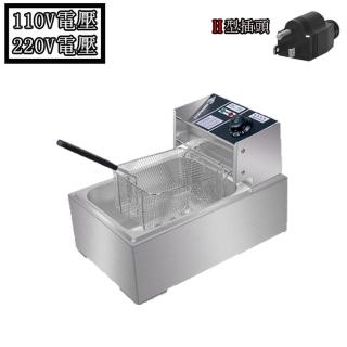 【SongSh】110V/220V油炸爐電炸爐油炸鍋不鏽鋼電炸爐6L大容量(關東煮/油炸鍋/電炸爐)