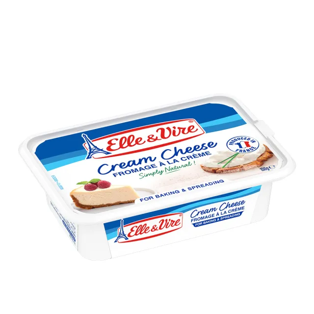 【Elle&Vire 愛樂薇】法國 軟質鮮奶油起司抹醬150g(Cream Cheese 奶油乳酪)