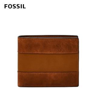 【FOSSIL 官方旗艦館】Everett 真皮大零錢袋皮夾-咖啡色 ML4400210(禮盒組附鐵盒)