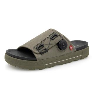 【G.P】d6男款Q軟舒適可調式旋鈕拖鞋D567M-橄欖綠(SIZE:40-45 共二色)