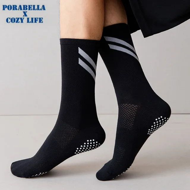 【Porabella】男生瑜珈襪 襪子 瑜珈襪 止滑中筒襪 普拉提襪 防滑襪 運動襪子 YOGA SOCKS