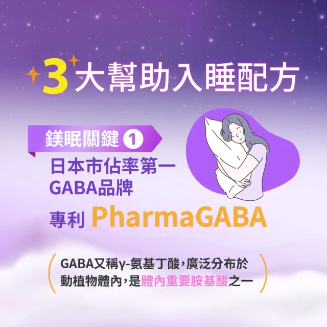 【寶齡富錦 PBF】鎂舒眠 GABA+鎂+芝麻素 2入組(60粒/盒)