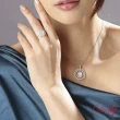 【DOLLY】14K金 緬甸冰玻種白翡鑽石戒指(005)