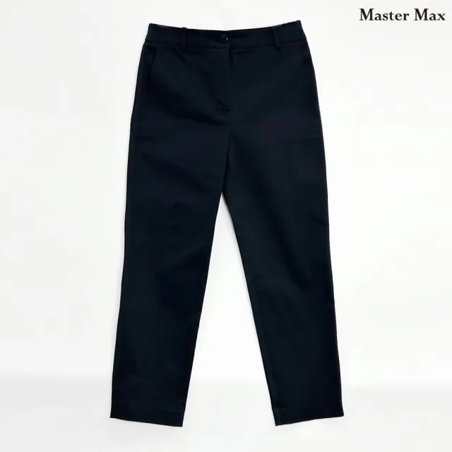 【Master Max】修身款素色九分休閒褲(8313037)