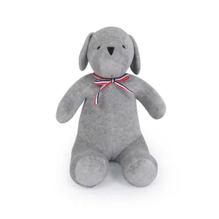 【YVONNE 以旺傢飾】乖乖坐姿狗玩偶(迷霧灰)