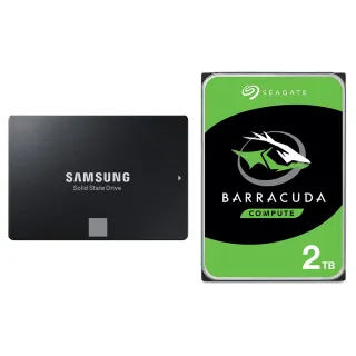 【SAMSUNG 三星】搭 2TB HDD ★ 870 EVO 500GB 2.5吋 SATAIII SSD 固態硬碟(MZ-77E500BW)