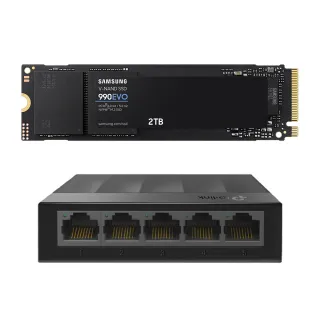【SAMSUNG 三星】搭 5埠 交換器 ★ 990 EVO 2TB M.2 2280 SSD 固態硬碟(MZ-V9E2T0BW)