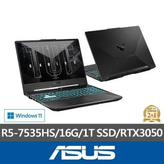 【ASUS 華碩】15.6吋 R5 RTX3050電競筆電(FA506NC-0042B7535HS/R5-7535HS/16G/1TB/W11)