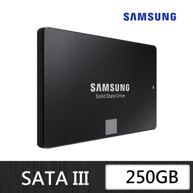 SAMSUNG 三星 搭 2TB HDD ★ 870 EVO 250GB 2.5吋 SATAIII SSD 固態硬碟(MZ-77E250BW)