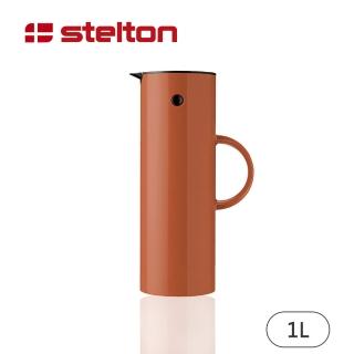 【Stelton】啄木鳥真空保溫壺1L(磚紅)