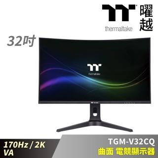 【Thermaltake 曜越】TGM-V32CQ 曲面 電競顯示器 32型 170Hz VA 2K 螢幕(GM-GCE-32CEQB-US)
